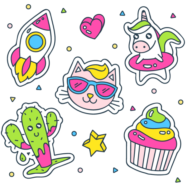 Стикеры для срисовки