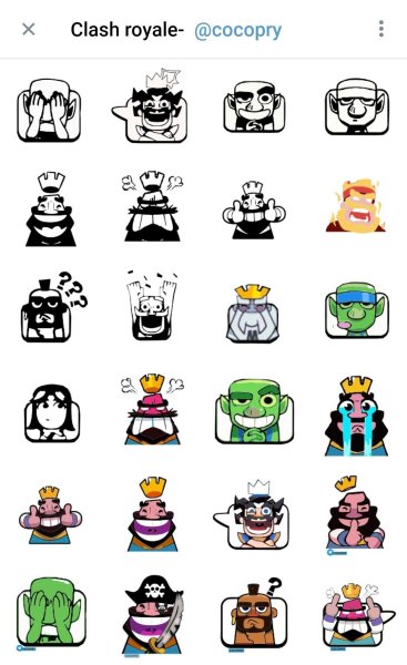 Стикеры клеш рояль