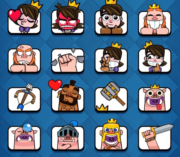 Эмодзи из клеш рояль