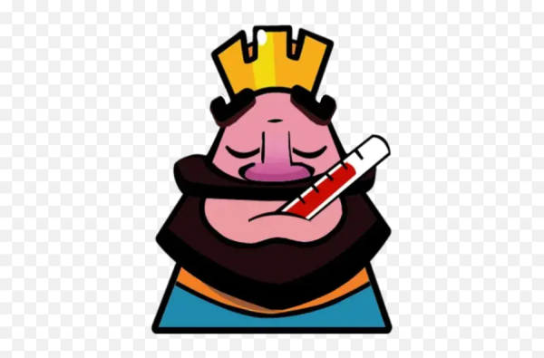 Клеш рояль злой Король эмодзи