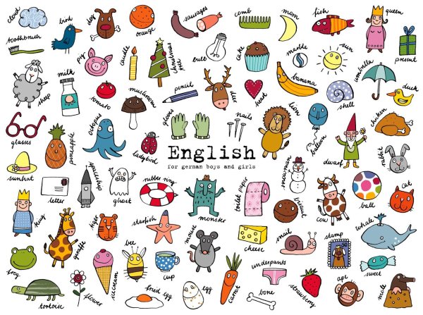 Наклейки на английском языке