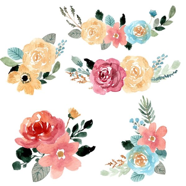 Наклейка - цветы