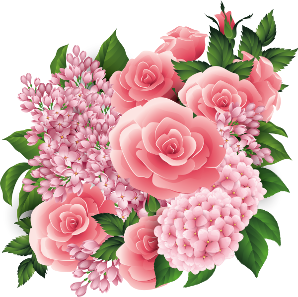 Векторные цветы букет