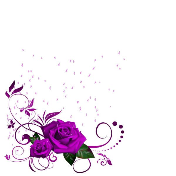 Прозрачные Стикеры цветы