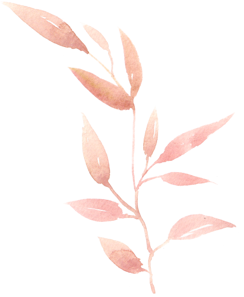 Листья акварель