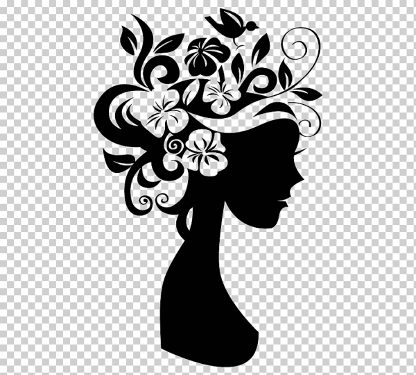 Декоративный силуэт прически