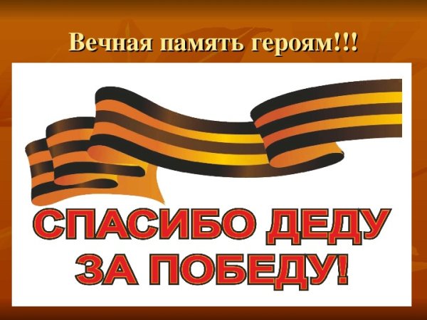 Вечная память героям