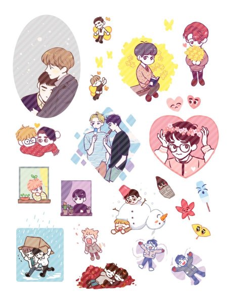 Аниме арты для наклеек