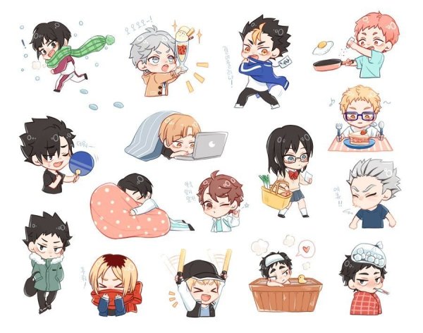 Anime Haikyuu Стикеры