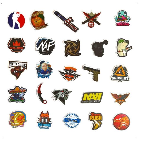 Наклейки из КС