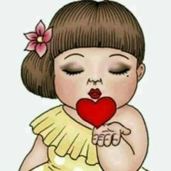 Мультяшные воздушные поцелуи