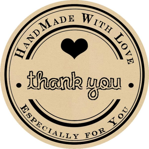 Ручная работа надпись в кругу