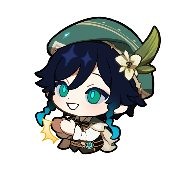 Венти Геншин Чиби Стикеры