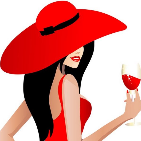 Женьщина в шляпе силует