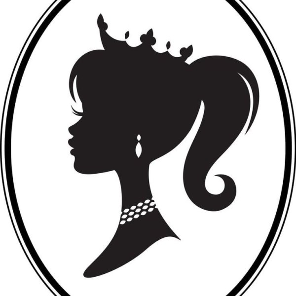 Силуэт головы принцессы