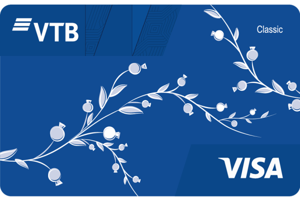 Пустая банковская карта ВТБ