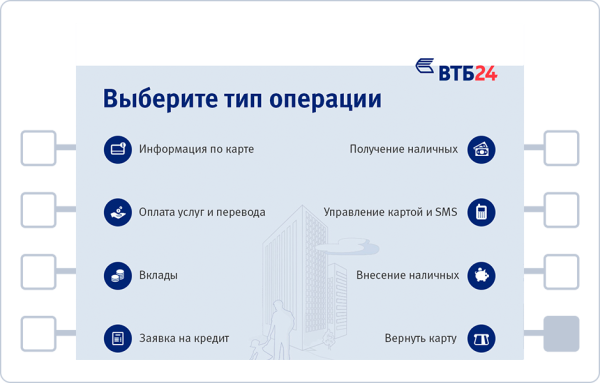 Как положить деньги на карту ВТБ через Банкомат