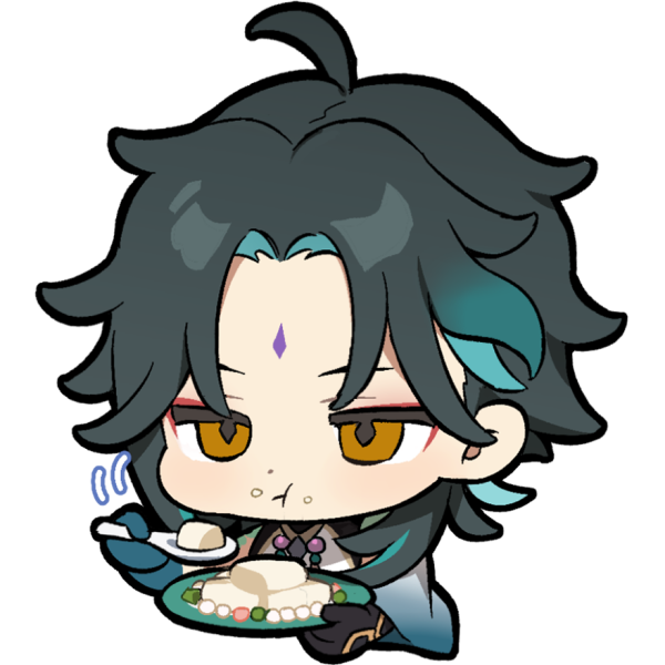 Стикеры Геншин Импакт Чиби Сяо