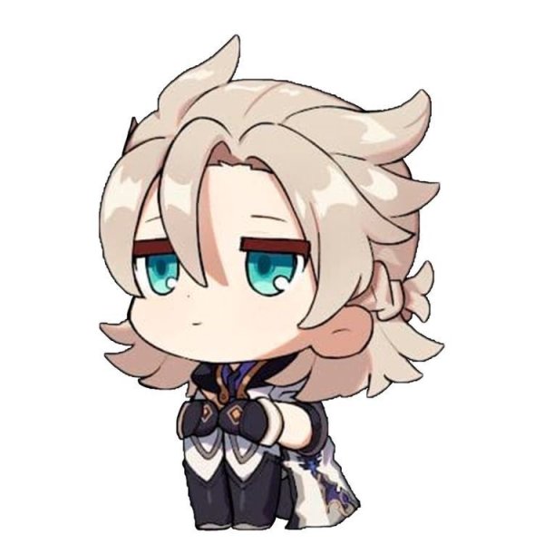 Альбедо Чиби Стикеры Геншин Импакт