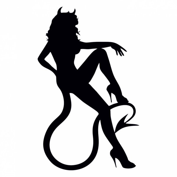 Чертовка силуэт