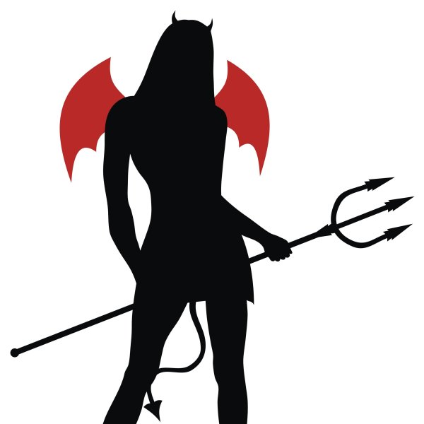 Женщина дьявол силуэт