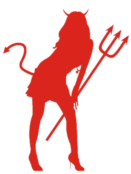 Девушка чертенок