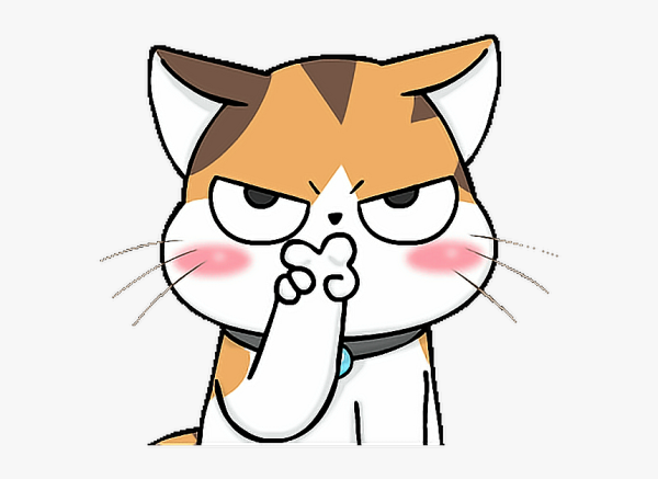 Мультяшный серьезный кот