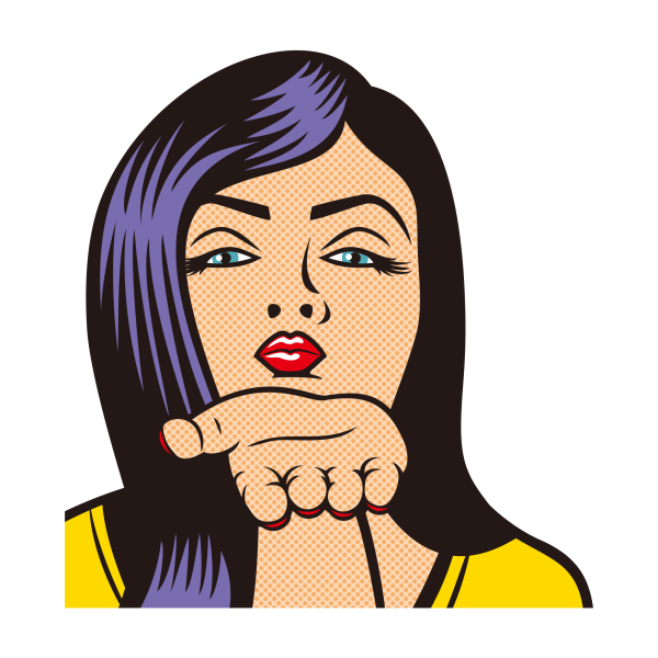 Поп арт девушка