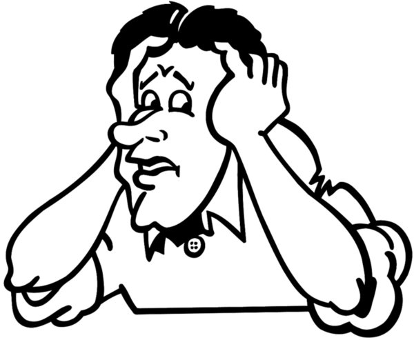 Задумчивый человек