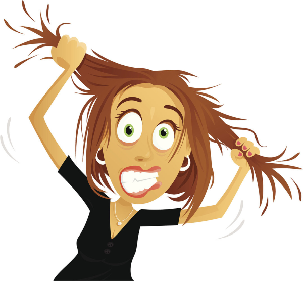 Рву на себе волосы