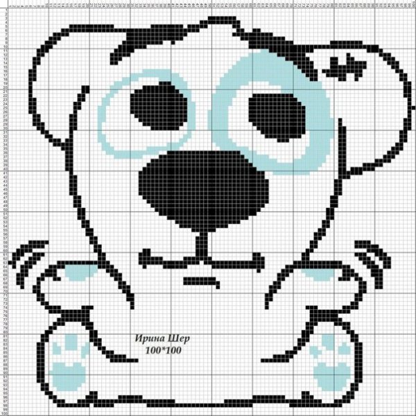 Рисунки по клеточкам Стикеры