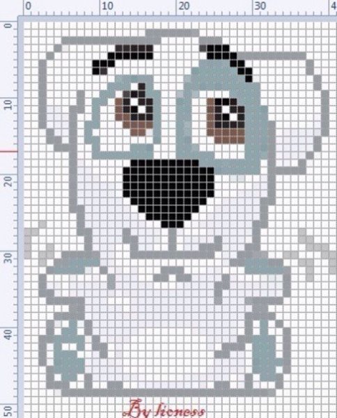 Рисунки по клеточкам Стикеры