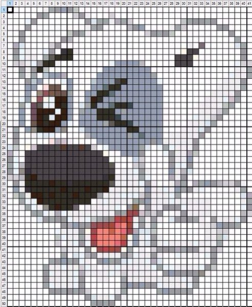 Рисунки в клеточку прикольные