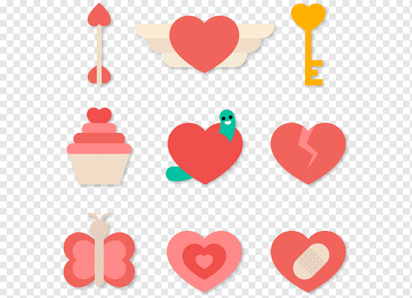 Наклейки на день влюбленных