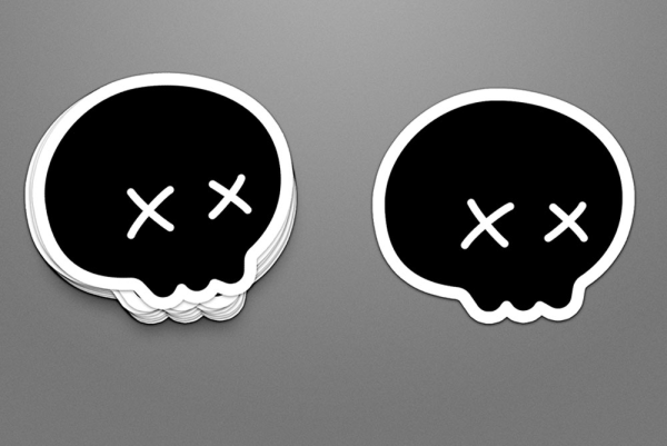 Наклейки Mockup free