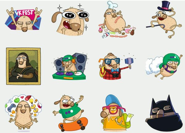 Стикеры Дигги 2018