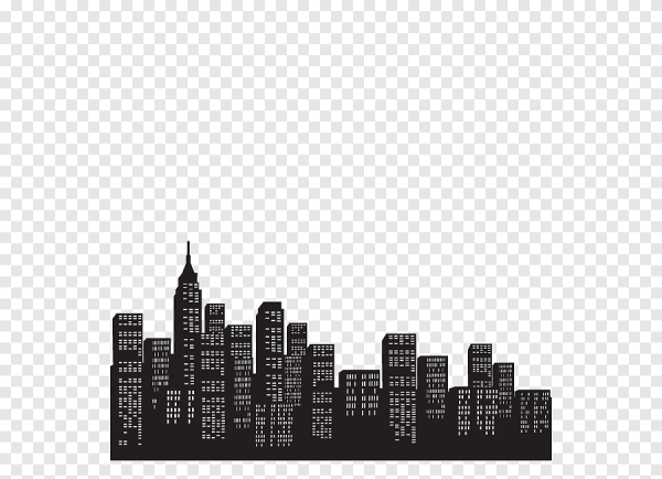 Современный город Графика