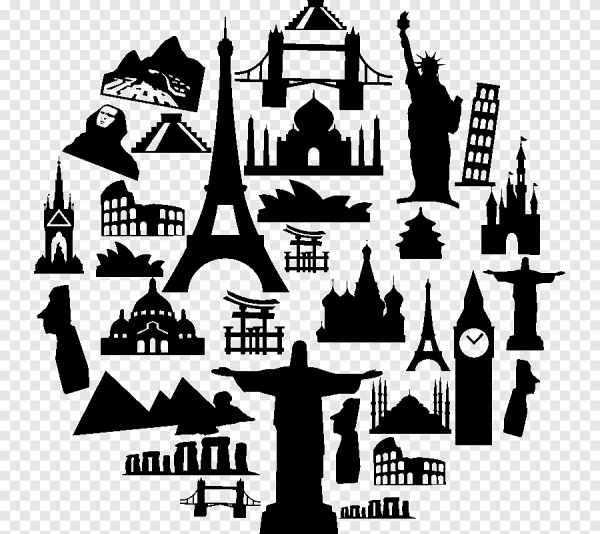 Силуэты домов города