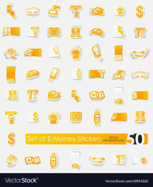 Стикеры маленькие деньги