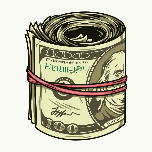 Money Roll vector PNG