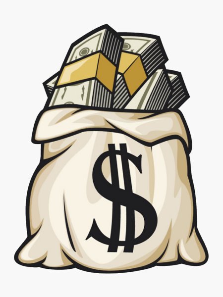 Чувак с деньгами арт