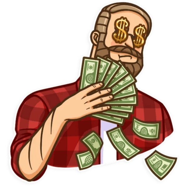 Стикер деньги