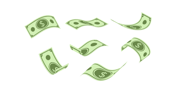 Наклейки деньги