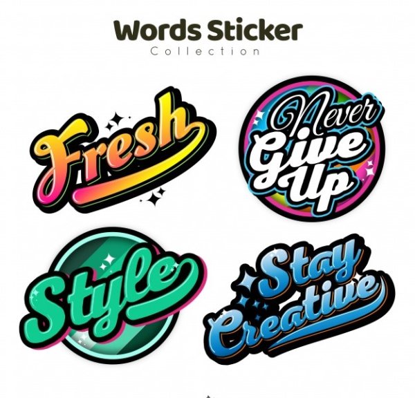 Принты для наклеек