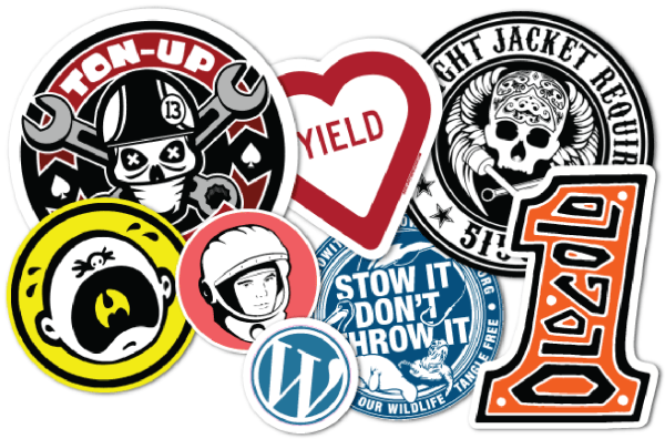 Наклейки надписи