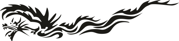 Наклейка на авто - дракон