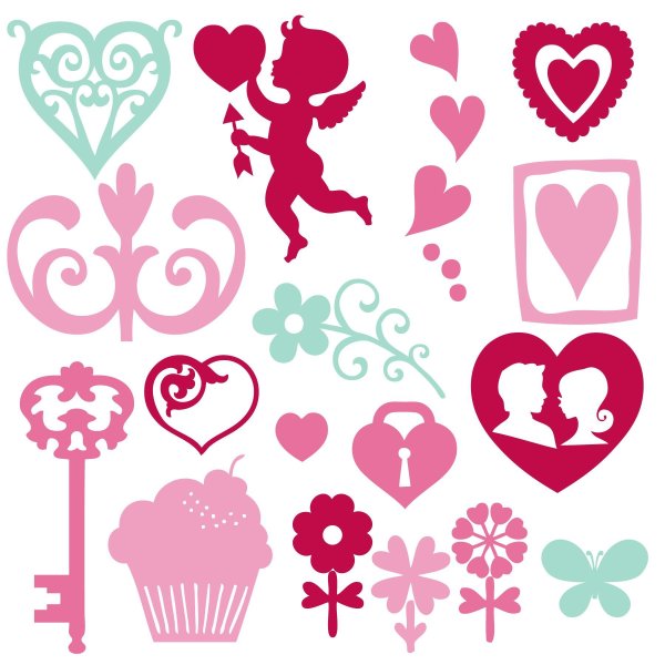 Любовные наклейки