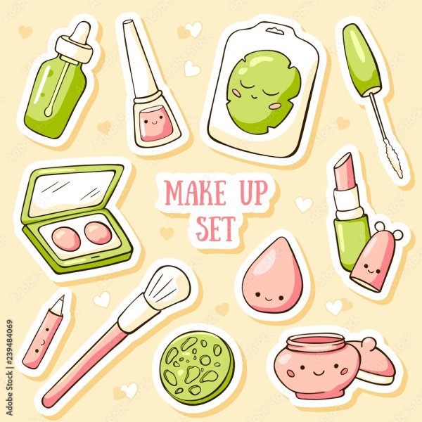 Стикеры Бьюти