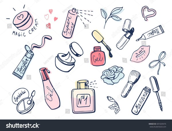 Корейская косметика рисунок