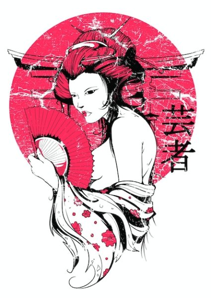 Стикеры в японском стиле